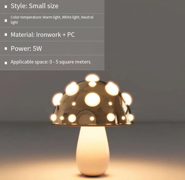 Mushroom Decorative Desk Lamp