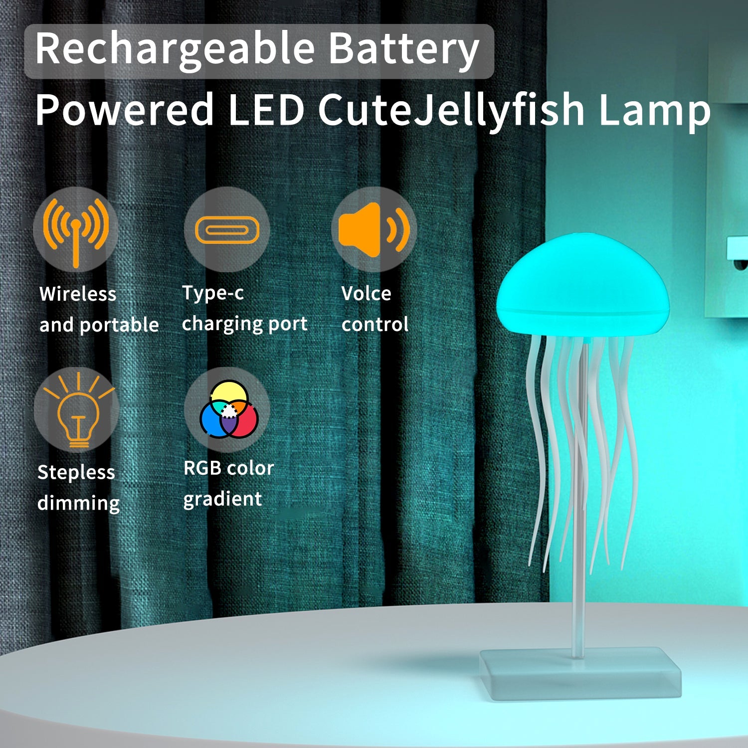 Jellyfish Lamp RGB LED