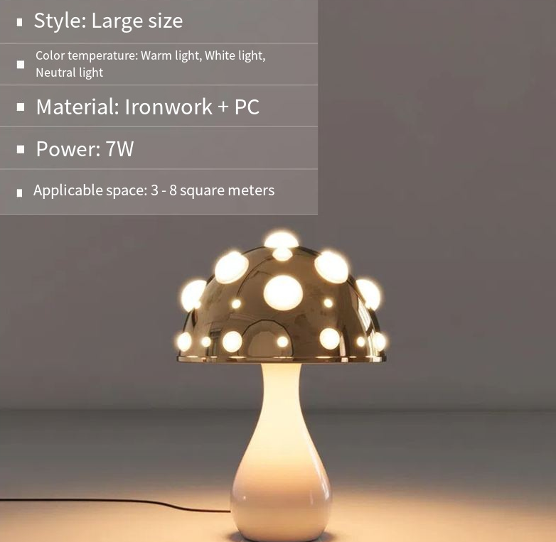 Mushroom Decorative Desk Lamp