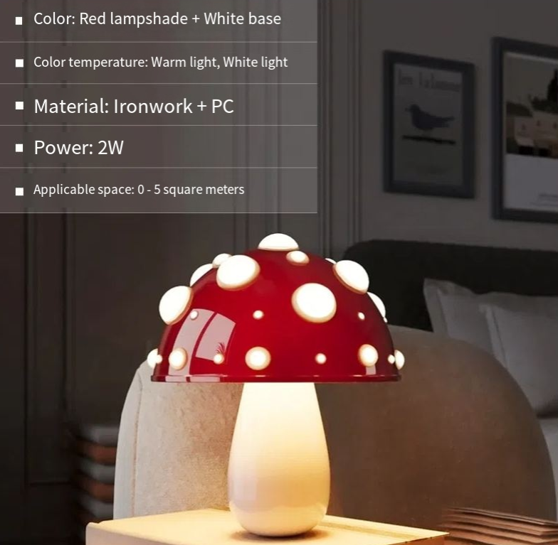 Mushroom Decorative Desk Lamp