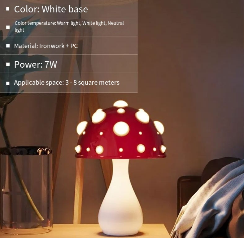Mushroom Decorative Desk Lamp