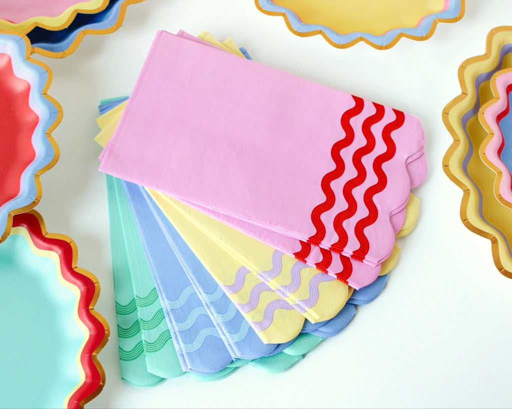 Ric Rac Rainbow Guest Napkins (16 ct)