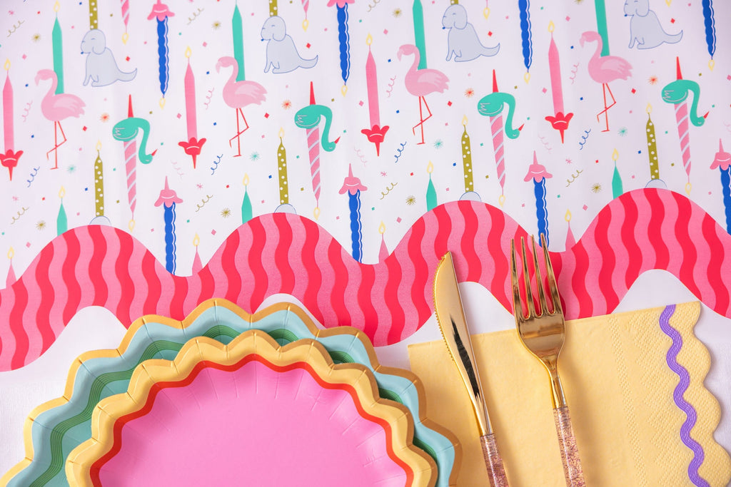 Party Parade Paper Table Runner (25 ft, cut to fit)