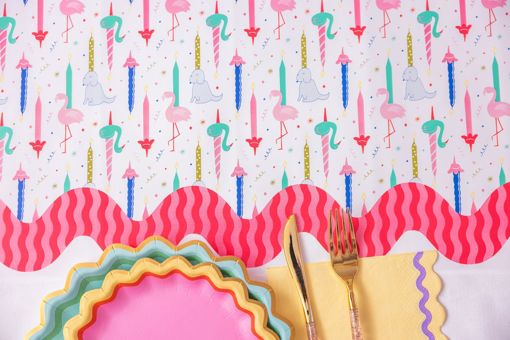 Party Parade Paper Table Runner (25 ft, cut to fit)
