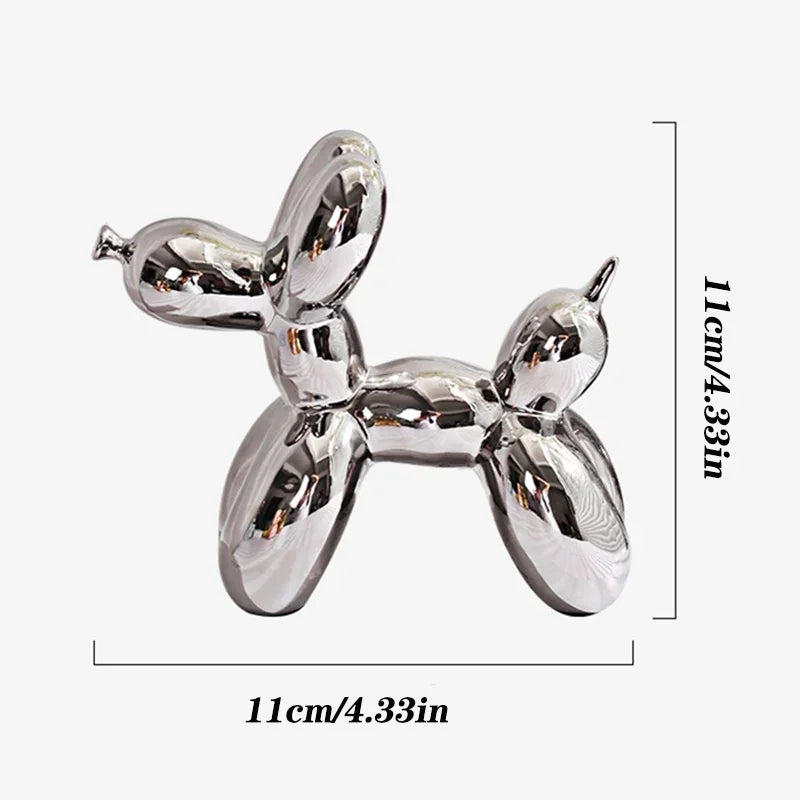 Ceramic Balloon Dog Sculpture