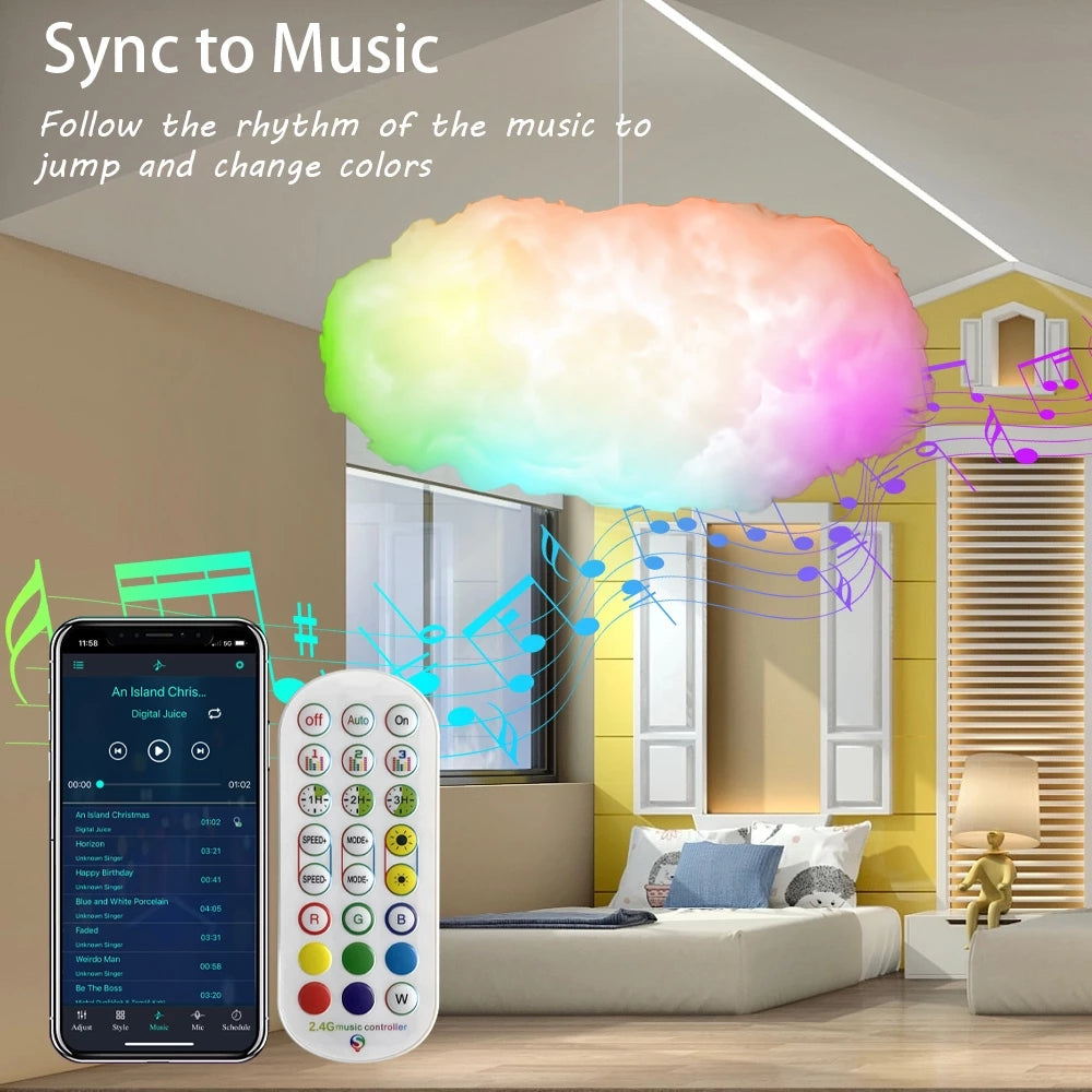 Cloud Light with Music Synchronization